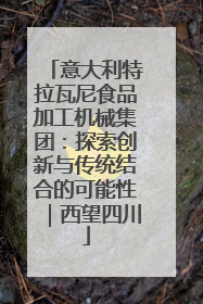 意大利特拉瓦尼食品加工机械集团：探索创新与传统结合的可能性｜西望四川