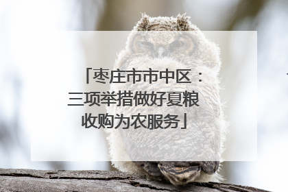 枣庄市市中区：三项举措做好夏粮收购为农服务