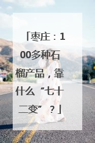 枣庄：100多种石榴产品，靠什么“七十二变”？