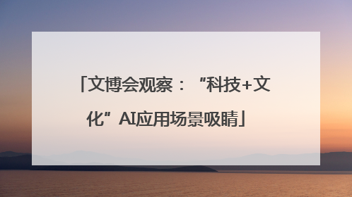 文博会观察：“科技+文化”AI应用场景吸睛