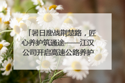 暑日鏖战荆楚路，匠心养护筑通途——江汉公司开启高速公路养护专项工程建设热潮