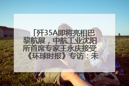 歼35A即将亮相巴黎航展，中航工业沈阳所首席专家王永庆接受《环球时报》专访：未来数量可以有很多