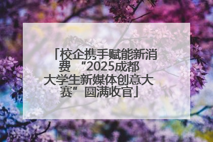校企携手赋能新消费 “2025成都大学生新媒体创意大赛”圆满收官