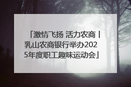 激情飞扬 活力农商丨乳山农商银行举办2025年度职工趣味运动会
