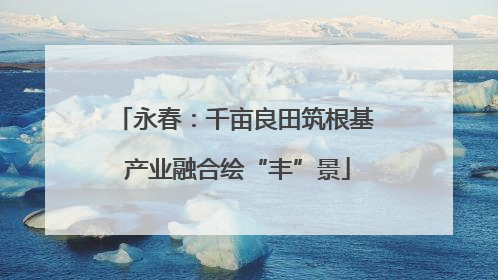 永春：千亩良田筑根基 产业融合绘“丰”景