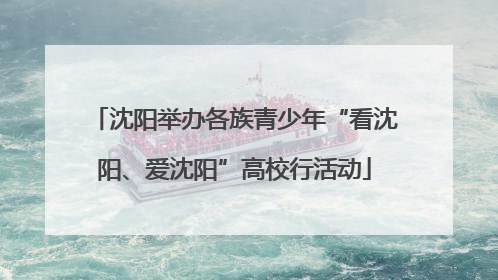 沈阳举办各族青少年“看沈阳、爱沈阳”高校行活动