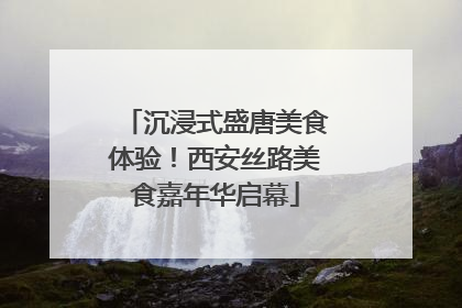 沉浸式盛唐美食体验！西安丝路美食嘉年华启幕