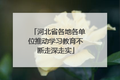河北省各地各单位推动学习教育不断走深走实