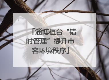淄博桓台“错时管理”提升市容环境秩序