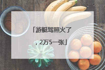 游艇驾照火了，2万5一张