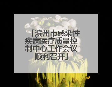 滨州市感染性疾病医疗质量控制中心工作会议顺利召开