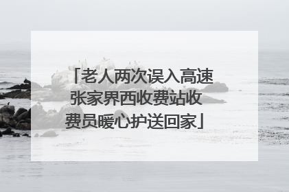 老人两次误入高速 张家界西收费站收费员暖心护送回家