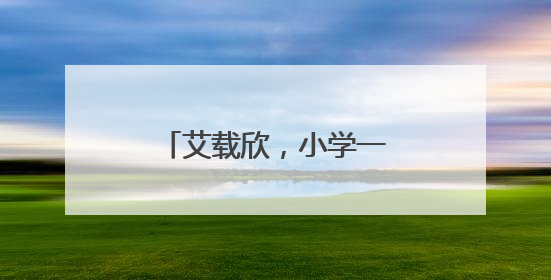 艾载欣，小学一年级，捡到一万多元现金物归原主