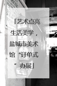 艺术点亮生活美学，盐城市美术馆“订单式”办展