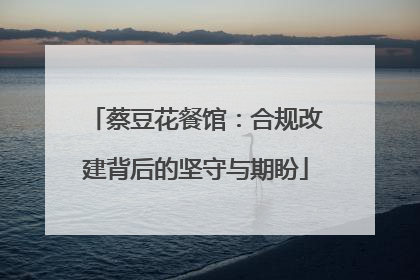 蔡豆花餐馆：合规改建背后的坚守与期盼