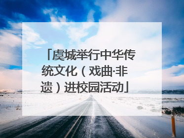 虞城举行中华传统文化（戏曲·非遗）进校园活动