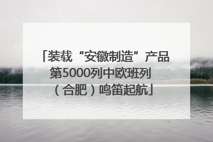 装载“安徽制造”产品 第5000列中欧班列（合肥）鸣笛起航