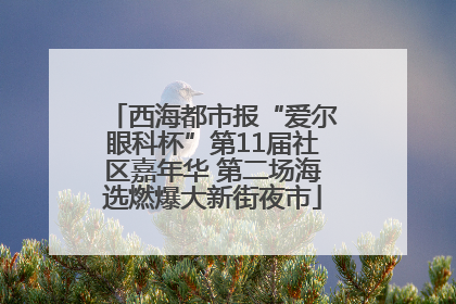 西海都市报“爱尔眼科杯”第11届社区嘉年华 第二场海选燃爆大新街夜市