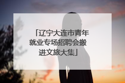 辽宁大连市青年就业专场招聘会搬进文旅大集
