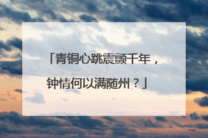 青铜心跳震颤千年，钟情何以满随州？