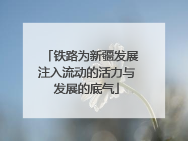 铁路为新疆发展注入流动的活力与发展的底气