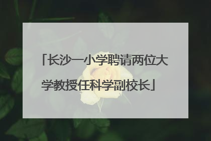 长沙一小学聘请两位大学教授任科学副校长