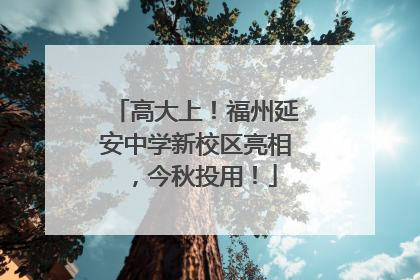 高大上！福州延安中学新校区亮相，今秋投用！