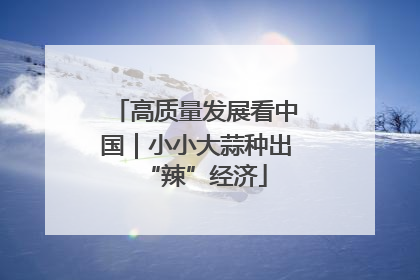 高质量发展看中国｜小小大蒜种出“辣”经济