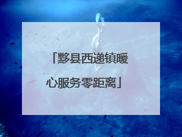 黟县西递镇暖心服务零距离