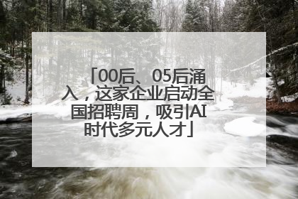 00后、05后涌入，这家企业启动全国招聘周，吸引AI时代多元人才