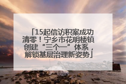 15起信访积案成功清零！宁乡市花明楼镇创建“三个一”体系，解锁基层治理新姿势