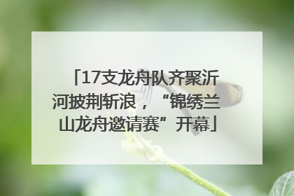 17支龙舟队齐聚沂河披荆斩浪，“锦绣兰山龙舟邀请赛”开幕