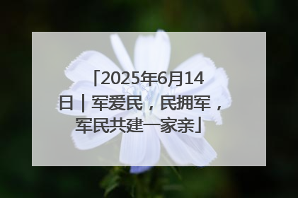 2025年6月14日｜军爱民，民拥军，军民共建一家亲
