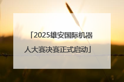 2025雄安国际机器人大赛决赛正式启动