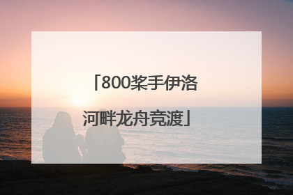 800桨手伊洛河畔龙舟竞渡