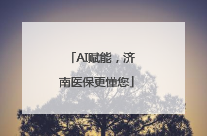 AI赋能，济南医保更懂您