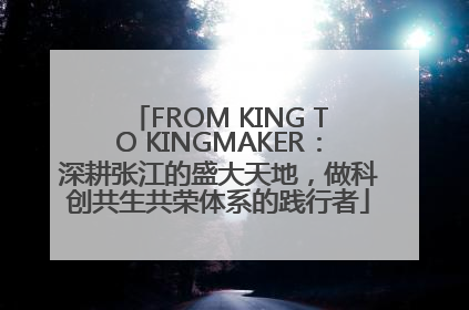 FROM KING TO KINGMAKER：深耕张江的盛大天地，做科创共生共荣体系的践行者